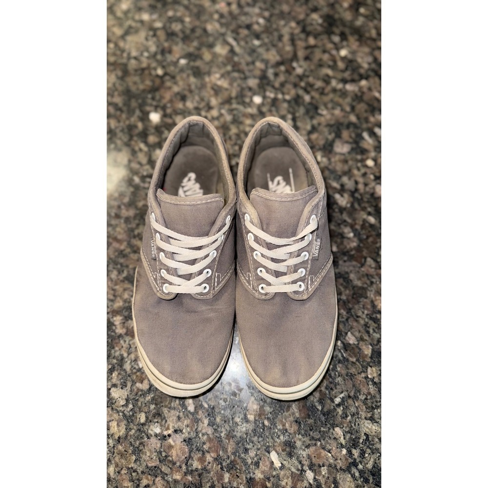 Vans Atwood Low Gray Canvas Skate Shoes Womens 7.5 Sneakers